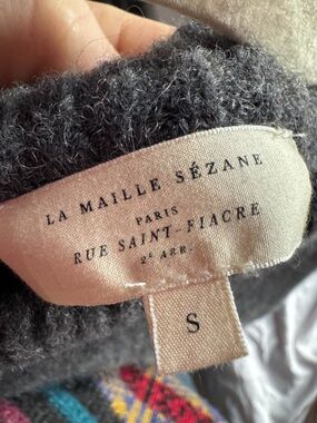 Sezane Gray Crewneck Sweater